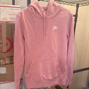 Nike Women's Soft Heather Pink Hoodie size Small EUC